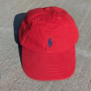 Polo Ralph Lauren Red Baseball Hat - Baby